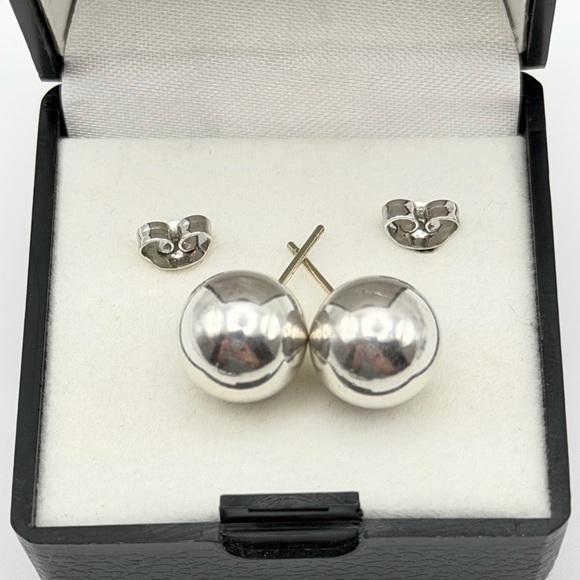 Tiffany & Co. Silver Ball Earrings - Picture 6 of 16